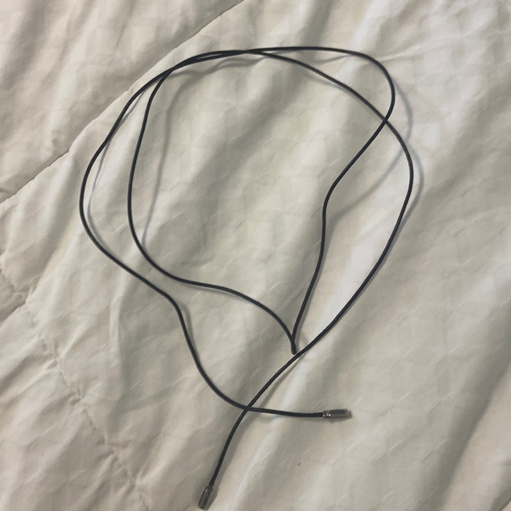 Black Pandora lariat necklace